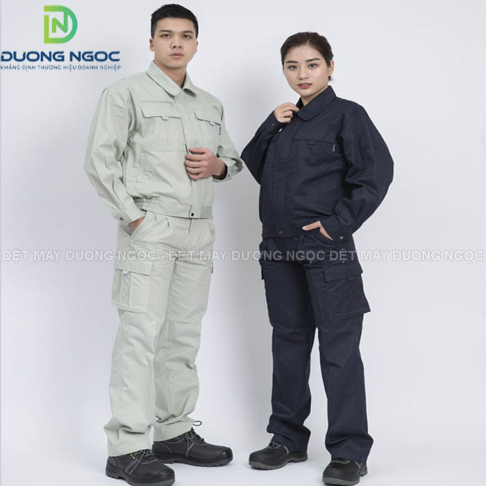 Mẫu đồng phục công nhân thiết kế túi hộp